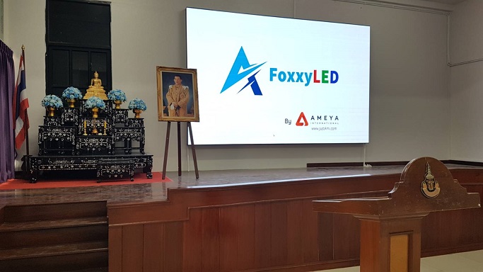 FoxxyLED จอLED full color display ป้ายLED โฆษณาดิจิตอล P3.9 1 4 x2.5 m.