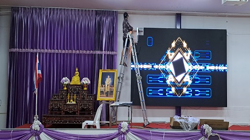 LED full color P3.91 installation